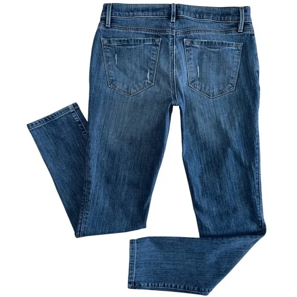 Ann Taylor Loft Women’s Dark Wash Denim Relaxed Fit Skinny Jean Size 26/2 - Picture 4 of 12